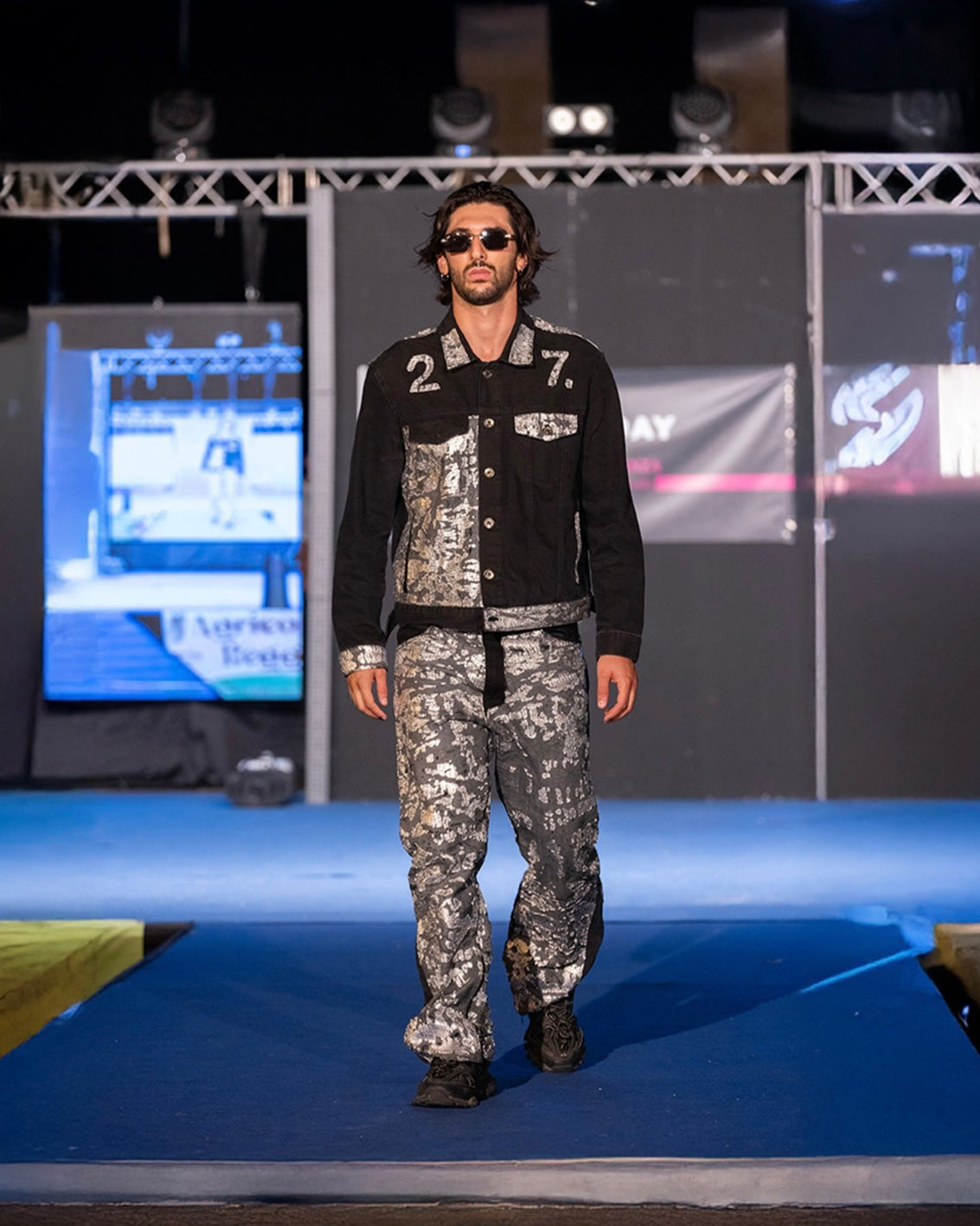 SILVER FOIL DENIM JACKET