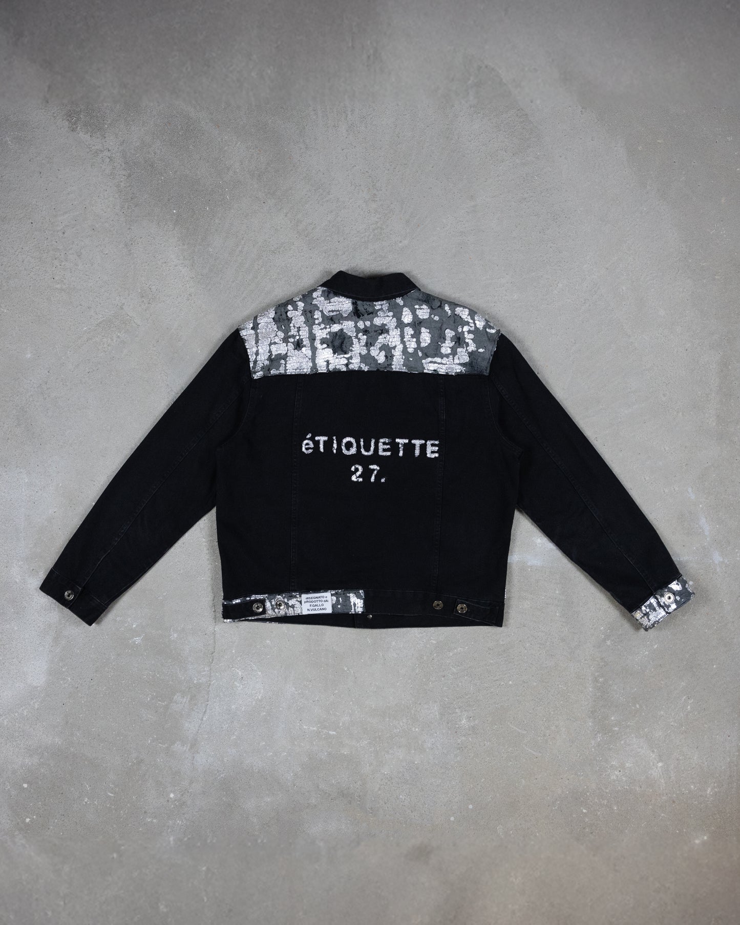 SILVER FOIL DENIM JACKET