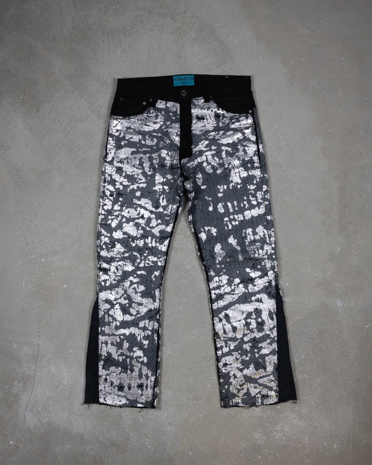 SILVER FOIL DENIM